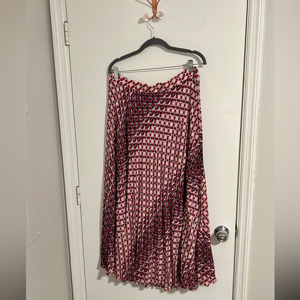MAEVE by Anthropologie - Maxi skirt, large, pleated pattern